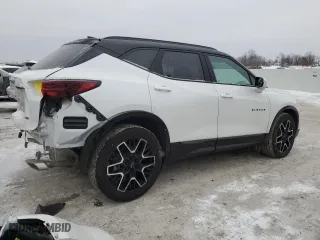 2023 Chevrolet Blazer RS with VIN 3GNKBERS1PS233335, listed as a Copart auction lot 45636345 with 10,615 mi miles and Salvage Title. Bid and sale history available at carsss.com. Image 3.
