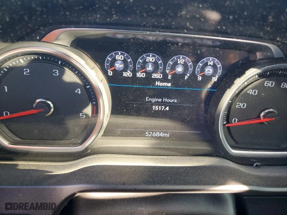 2022 Chevrolet Silverado 2500HD LTZ with VIN 1GC4YPEY6NF279573, listed as a Copart auction lot 46488695 with 52,684 mi miles and Salvage Title. Bid and sale history available at carsss.com. Image 9.