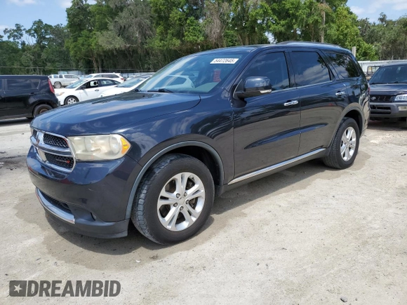 2013 Dodge Durango Crew with VIN 1C4SDHDT3DC679153, listed as a Copart auction lot 54472645 with 167,068 mi miles and Salvage Title. Bid and sale history available at DreamBid. Image 1.