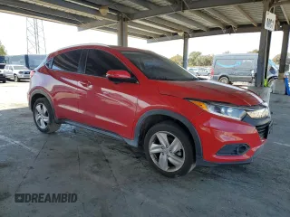 2019 Honda HR-V EX with VIN 3CZRU5H58KM717250, listed as a Copart auction lot 53018035 with 143,529 mi miles and Salvage Title. Bid and sale history available at carsss.com. Image 4.