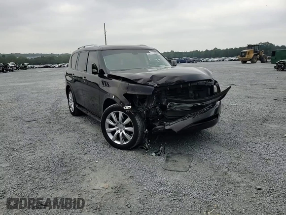 2012 Infiniti QX56 7-passenger with VIN JN8AZ2NFXC9517801, listed as a Copart auction lot 72724824 with 131,185 mi miles and Salvage Title. Bid and sale history available at carsss.com. Image 12.