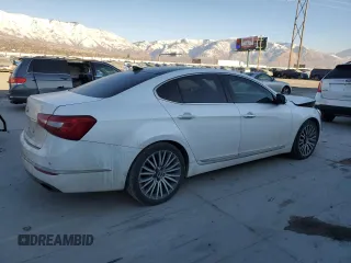2014 Kia Cadenza Premium with VIN KNALN4D71E5134021, listed as a Copart auction lot 43078535 with 119,622 mi miles and Salvage Title. Bid and sale history available at carsss.com. Image 3.