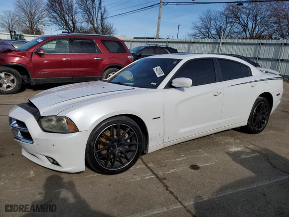 2013 Dodge Charger RT Max with VIN 2C3CDXCT5DH745154, listed as a Copart auction lot 44000595 with 163,852 mi miles and Salvage Title. Bid and sale history available at carsss.com. Image 1.