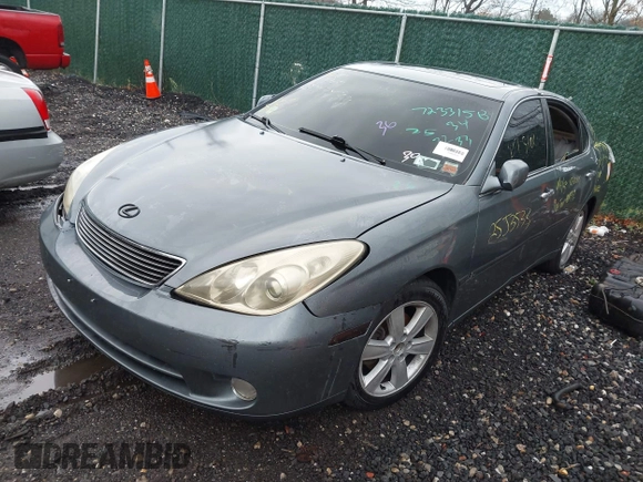 2005 Lexus ES 330 with VIN JTHBA30G355117746, listed as a IAAI auction lot 41963607 with Not Provided miles. Bid and sale history available at carsss.com. Image 2.
