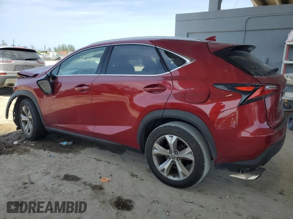 2017 Lexus NX 200t with VIN JTJYARBZ4H2055628, listed as a Copart auction lot 56009055 with 80,587 mi miles and Salvage Title. Bid and sale history available at DreamBid. Image 2.
