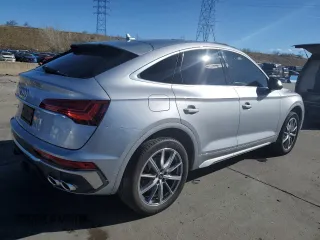 2023 Audi SQ5 Sportback Premium Plus with VIN WA124AFY5P2118392, listed as a Copart auction lot 47560404 with 2,768 mi miles and . Bid and sale history available at DreamBid. Image 3.