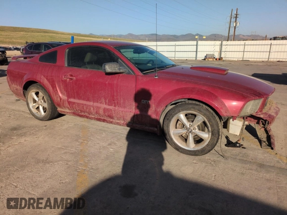 2008 Ford Mustang GT Deluxe with VIN 1ZVHT82H885101746, listed as a Copart auction lot 52190105 with 102,280 mi miles and Salvage Title. Bid and sale history available at carsss.com. Image 4.