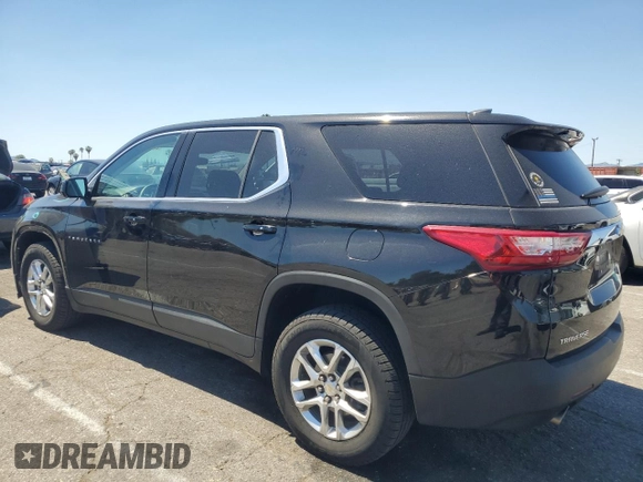 2018 Chevrolet Traverse LS z VIN 1GNERFKW5JJ255102, wystawiony jako Copart lot #56252255 z przebiegiem 82 385 mil mil oraz Szkoda całkowita • Salvage title. Historia ofert i sprzedaży dostępna na DreamBid. Obrazek 2.