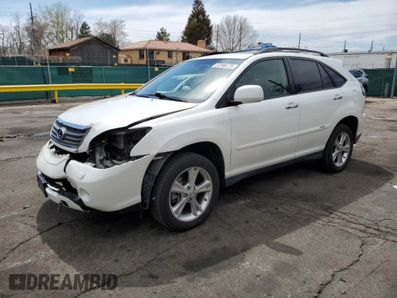 2008 Lexus RX 400h with VIN JTJHW31U282857051, listed as a Copart auction lot 52996275 with 178,118 mi miles and Salvage Title. Bid and sale history available at DreamBid. Image 1.
