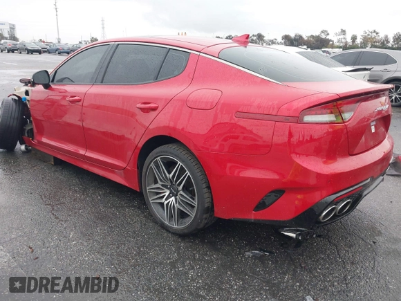 2022 Kia Stinger GT2 with VIN KNAE55LC2N6103531, listed as a IAAI auction lot 41710653 with 18,268 mi miles and . Bid and sale history available at DreamBid. Image 3.