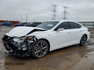 2021 Lexus ES with VIN 58AGZ1B17MU093330, listed as a Copart auction lot 87241474 with 31,355 mi miles and Salvage Title. Bid and sale history available at carsss.com. Image 1.