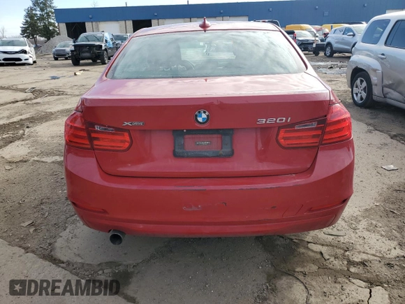 2013 BMW 3 Series 320i xDrive with VIN WBA3C3C57DF979366, listed as a Copart auction lot 52031525 with Not provided miles and Salvage title. Bid and sale history available at DreamBid. Image 6.
