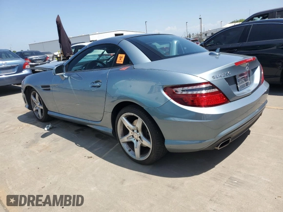 2014 Mercedes-Benz SLK 250 with VIN WDDPK4HA4EF088283, listed as a Copart auction lot 55073085 with 42,565 mi miles and Salvage title. Bid and sale history available at DreamBid. Image 2.
