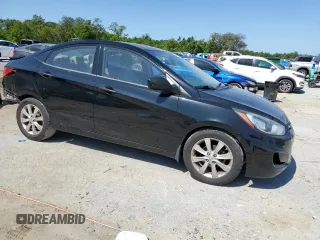 2013 Hyundai Accent GLS with VIN KMHCU4AE4DU316336, listed as a Copart auction lot 53473585 with 139,140 mi miles and Salvage Title. Bid and sale history available at carsss.com. Image 4.