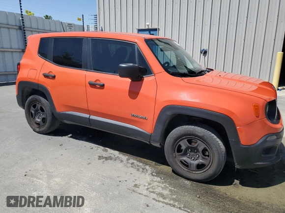 2018 Jeep Renegade Sport with VIN ZACCJBAB4JPH97693, listed as a Copart auction lot 55336235 with 115,268 mi miles and Clean title. Bid and sale history available at DreamBid. Image 4.