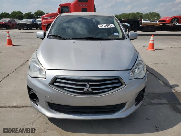 2019 Mitsubishi Mirage G4 ES with VIN ML32F3FJ0KHF16622, listed as a Copart auction lot 61160784 with 115,490 mi miles and Salvage Title. Bid and sale history available at carsss.com. Image 5.