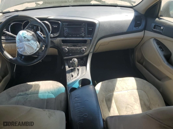 2011 Kia Optima LX with VIN KNAGM4A7XB5080626, listed as a Copart auction lot 50266355 with 0 mi miles and Salvage Title. Bid and sale history available at carsss.com. Image 8.