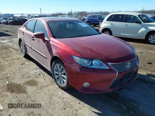 2014 Lexus ES 300h Hybrid with VIN JTHBW1GG6E2049309, listed as a IAAI auction lot 41446065 with 110,476 mi miles. Bid and sale history available at carsss.com. Image 1.