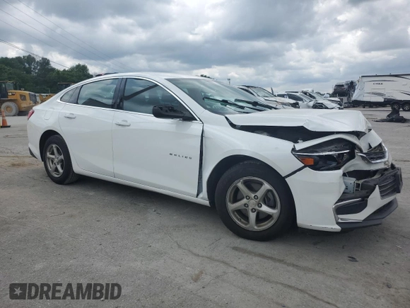 2016 Chevrolet Malibu LS with VIN 1G1ZB5ST5GF326916, listed as a Copart auction lot 59814265 with 104,466 mi miles and Salvage title. Bid and sale history available at DreamBid. Image 4.