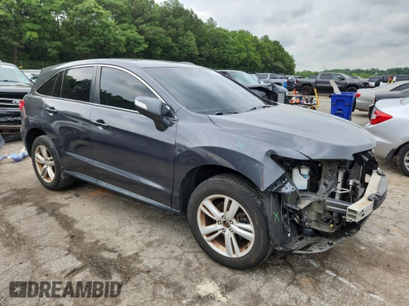2014 Acura RDX with VIN 5J8TB3H3XEL017077, listed as a Copart auction lot 60435345 with 112,521 mi miles and Salvage title. Bid and sale history available at DreamBid. Image 4.
