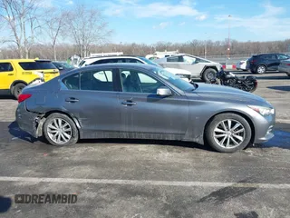 2014 Infiniti Q50 Premium with VIN JN1BV7AR6EM684135, listed as a IAAI auction lot 41407774 with 89,352 mi miles. Bid and sale history available at carsss.com. Image 13.
