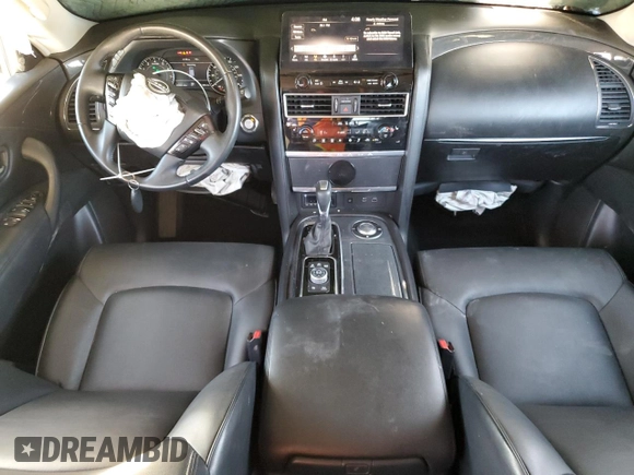 2023 Nissan Armada SV with VIN JN8AY2AC7P9182727, listed as a Copart auction lot 84974564 with 42,959 mi miles and Salvage Title. Bid and sale history available at carsss.com. Image 8.