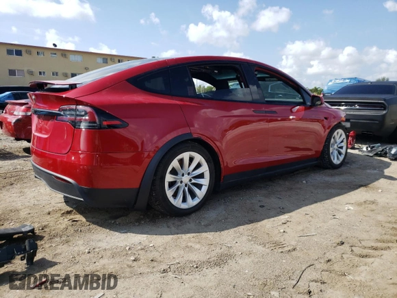 2023 Tesla Model X with VIN 7SAXCBE5XPF367136, listed as a Copart auction lot 45357254 with 13,036 mi miles and Salvage Title. Bid and sale history available at DreamBid. Image 3.