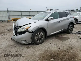 2017 Nissan Murano SL z VIN 5N1AZ2MG3HN134573, wystawiony jako Copart lot #51026745 z przebiegiem 127 629 mil mil oraz Szkoda całkowita • Salvage title. Historia ofert i sprzedaży dostępna na DreamBid. Obrazek 1.