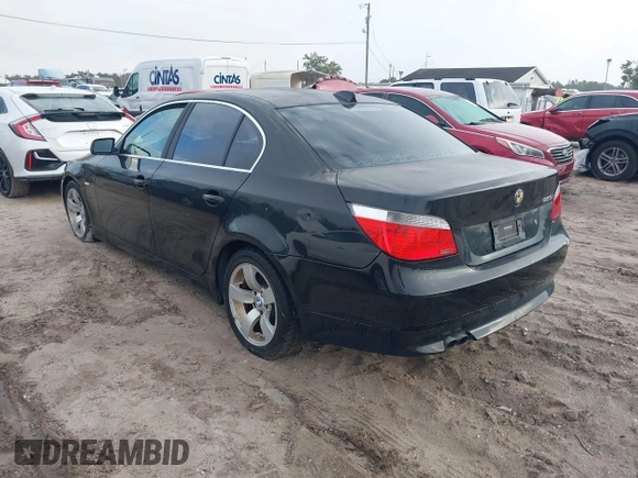 2004 BMW 5 Series 525i with VIN WBANA53574B845023, listed as a IAAI auction lot 41139275 with 163,597 mi miles. Bid and sale history available at carsss.com. Image 3.