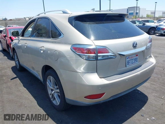 2015 Lexus RX 450h with VIN 2T2BC1BA0FC007066, listed as a IAAI auction lot 42462987 with 91,800 mi miles and . Bid and sale history available at DreamBid. Image 3.