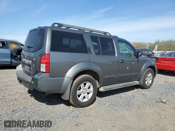 2008 Nissan Pathfinder SE with VIN 5N1AR18B08C652113, listed as a Copart auction lot 53815925 with 252,770 mi miles and Salvage title. Bid and sale history available at DreamBid. Image 3.