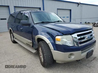 2009 Ford Expedition Max Eddie Bauer with VIN 1FMFK18539EB06710, listed as a Copart auction lot 54005915 with 185,375 mi miles and Salvage Title. Bid and sale history available at DreamBid. Image 4.