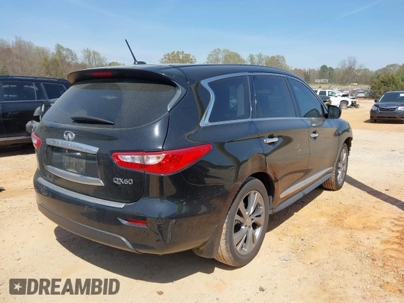 2015 Infiniti QX60 z VIN 5N1AL0MM4FC508869, wystawiony jako IAAI lot #41914059 z przebiegiem 125 389 mil mil oraz . Historia ofert i sprzedaży dostępna na DreamBid. Obrazek 4.