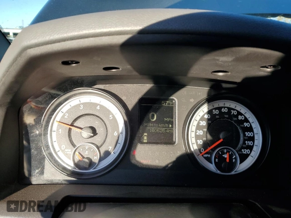 2013 Ram 1500 Tradesman with VIN 3C6JR6AP0DG572591, listed as a Copart auction lot 79897204 with 160,626 mi miles and Salvage title. Bid and sale history available at DreamBid. Image 9.
