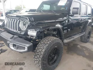 2024 Jeep Wrangler Sahara with VIN 1C4PJXEN0RW107875, listed as a IAAI auction lot 42115423 with 10,625 mi miles and . Bid and sale history available at carsss.com. Image 6.