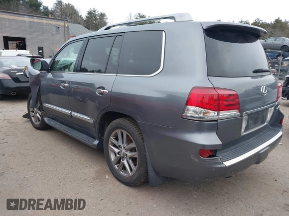 2014 Lexus LX 570 with VIN JTJHY7AX6E4137344, listed as a IAAI auction lot 41260948 with 108,777 mi miles and . Bid and sale history available at DreamBid. Image 3.