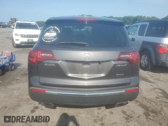 2010 Acura MDX Advance with VIN 2HNYD2H57AH501137, listed as a Copart auction lot 65633124 with 172,483 mi miles and Clean Title. Bid and sale history available at DreamBid. Image 6.