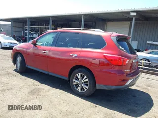 2018 Nissan Pathfinder SV with VIN 5N1DR2MM2JC640660, listed as a IAAI auction lot 41755834 with 76,801 mi miles and . Bid and sale history available at DreamBid. Image 3.