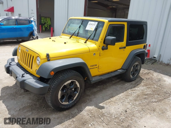 2015 Jeep Wrangler Freedom Edition with VIN 1C4AJWAG1FL652522, listed as a IAAI auction lot 42592232 with Not provided miles and . Bid and sale history available at DreamBid. Image 2.
