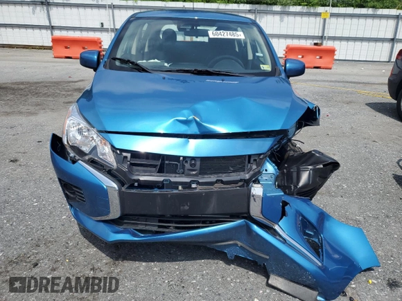 2024 Mitsubishi Mirage ES z VIN ML32AUHJ8RH017169, wystawiony jako Copart lot #60427485 z przebiegiem 9 272 mil mil oraz Nie do naprawy • Non repairable. Historia ofert i sprzedaży dostępna na DreamBid. Obrazek 5.