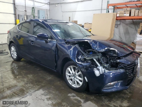 2017 Mazda Mazda3 4-Door Sport with VIN 3MZBN1U72HM103157, listed as a Copart auction lot 89201555 with 60315 miles and Salvage Title. Bid and sale history available at carsss.com. Image 4.