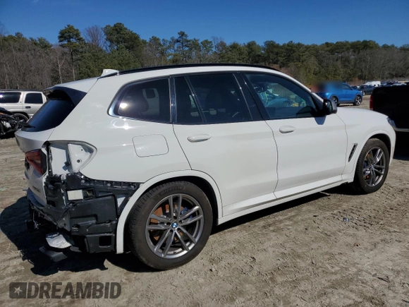 2020 BMW X3 M40i with VIN 5UXTY9C02LLE59735, listed as a Copart auction lot 45928335 with 82,456 mi miles and Salvage Title. Bid and sale history available at DreamBid. Image 3.