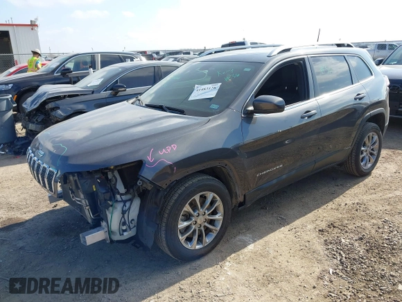 2020 Jeep Cherokee Altitude with VIN 1C4PJLLB5LD580742, listed as a IAAI auction lot 41483128 with 77,127 mi miles. Bid and sale history available at carsss.com. Image 18.