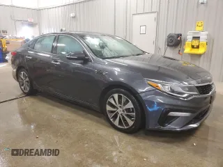 2019 Kia Optima LX with VIN 5XXGT4L35KG291082, listed as a Copart auction lot 87083004 with 135,163 mi miles and Salvage Title. Bid and sale history available at carsss.com. Image 4.