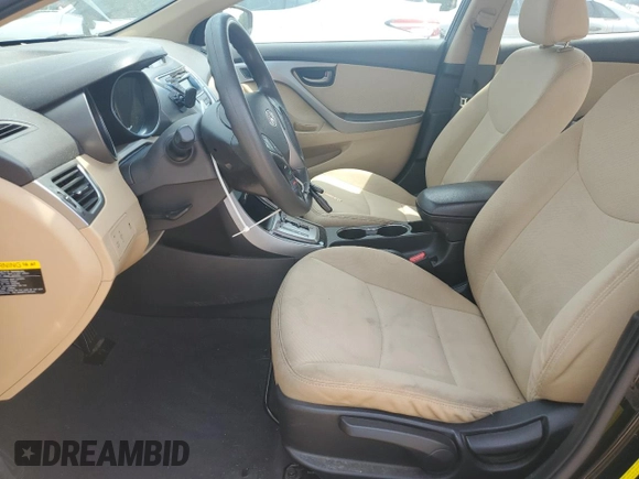 2013 Hyundai Elantra GLS with VIN 5NPDH4AE4DH204210, listed as a Copart auction lot 62301455 with 246,229 mi miles and Salvage title. Bid and sale history available at DreamBid. Image 7.