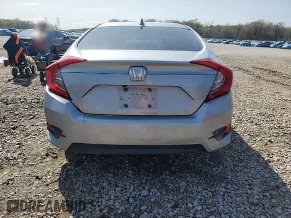 2018 Honda Civic EX with VIN 19XFC2F76JE035832, listed as a Copart auction lot 51020685 with Not Provided miles and Salvage Title. Bid and sale history available at DreamBid. Image 6.
