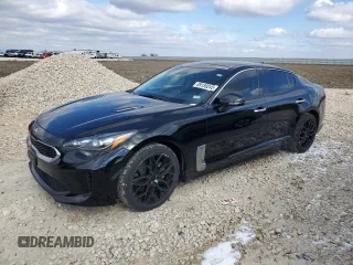 2019 Kia Stinger with VIN KNAE15LA7K6047639, listed as a Copart auction lot 89159245 with 61,457 mi miles and Salvage Title. Bid and sale history available at carsss.com. Image 1.