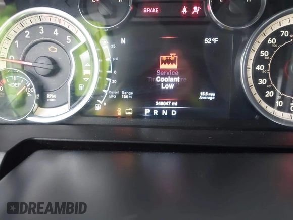 2016 Ram 2500 SLT with VIN 3C6UR5DL9GG307513, listed as a IAAI auction lot 40840976 with 249,047 mi miles. Bid and sale history available at carsss.com. Image 7.