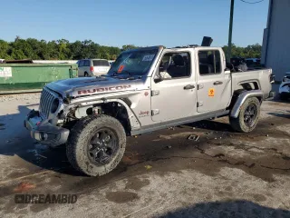 2020 Jeep Gladiator Rubicon with VIN 1C6JJTBG7LL112446, listed as a Copart auction lot 53548815 with 73,374 mi miles and Non Repairable. Bid and sale history available at DreamBid. Image 1.