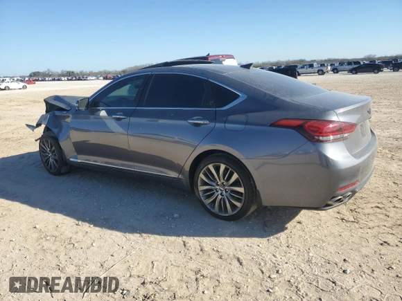 2015 Hyundai Genesis 5.0L with VIN KMHGN4JF4FU064002, listed as a Copart auction lot 46716195 with 138,992 mi miles and Salvage Title. Bid and sale history available at carsss.com. Image 2.